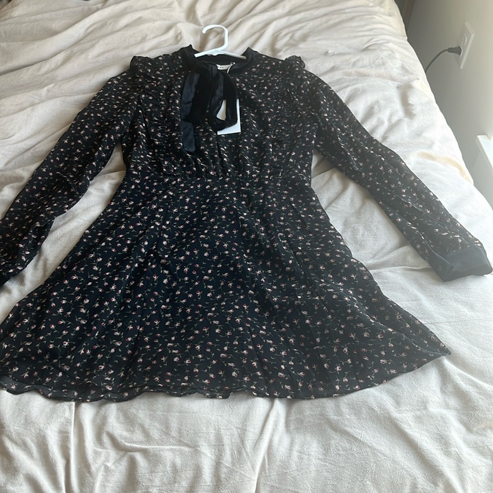 Lush high neck mini dress small